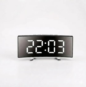 Modern digitális óra Led ébresztőóra nagy tükör kijelzővel