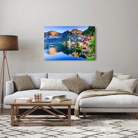 Kép - Alpesi falu (90x60 cm)