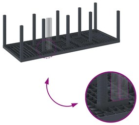 Kert étkező szett 11 pcs Antracit Polt rattan