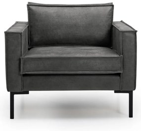 Rate sötétszürke műbőr fotel - Scandic