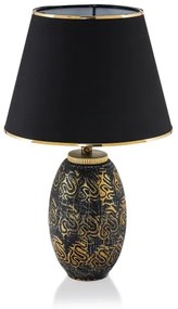 Asztali lámpa RAMZES 1xE27/40W/230V fekete/arany