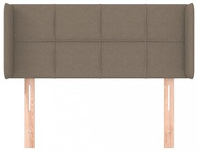 tópszínű szövet fejtámla 93x16x78/88 cm