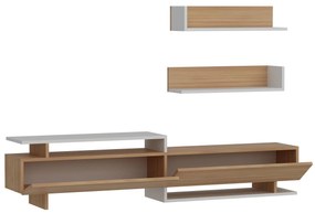 Nappali fal Alcaraz (teak + fehér)  . 1101400
