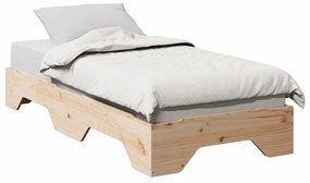 ágy matrac nélkül rakásolható 90x190 cm tömör fa