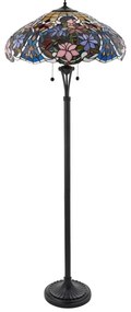 Endon 64323 - Tiffany SULLIVAN állólámpa, 2 x E27 foglalat, max. 60 W, 230 V, átmérő 56 cm