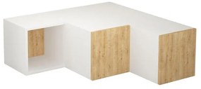 TV szekrény Compact - White, Oak