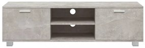 betonszürke szerelt fa TV-szekrény 140 x 40,5 x 35 cm