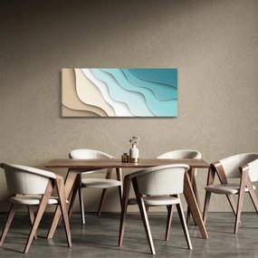 Absztrakt kép a tenger partján (120x50 cm)