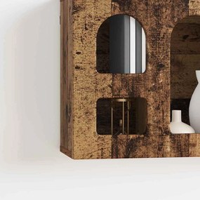 Függő szekrény polcokkal Öreg fa 60 x 20 x 40 cm Faanyag