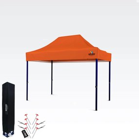 Piaci sátor eladó 2x3m | Gyorsan felállítható sátor - 3 oldalfal nélkül - Narancs