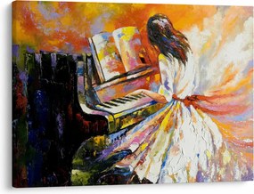 Kép - Egy nő zongorázása (70x50 cm)