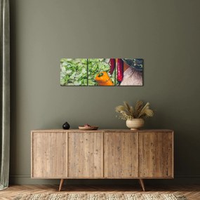 Zöldségek képe (órával) (90x30 cm)