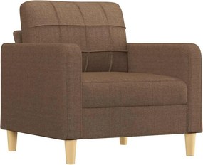 vidaXL barna szövet kanapéfotel 60 cm