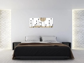 Kép - Grafikus rét N⁰2 (120x50 cm)