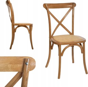 Tömör fából készült étkező szék Puha ülőfelület 54x48x88 cm