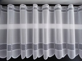 Mg Irigység panel jacquard Áttört 41025 fehér 210x75cm K