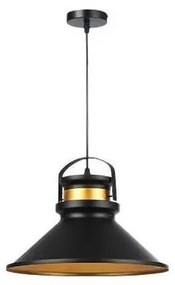 Csillár zsinóron TAO 1xE27/60W/230V átm. 37 cm fekete