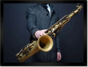 Plakátok keretben 40x30 Szaxofonos
