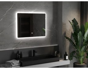 Mexen Sun, LED fürdoszobai tükör háttérvilágítással 80x60 cm, 6000K, páramentes, 9807-080-060-611-00