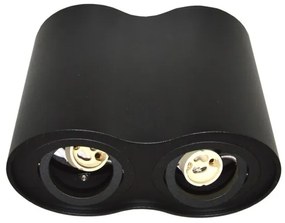 Spotlámpa SIROCO 2xGU10/30W/230V fekete