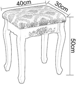 Krém /fehér szék