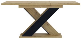 Étkezőasztal Xalin (artisan + fekete) (4-6 fő részére). 1055280