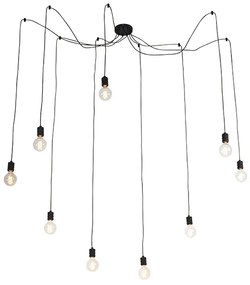 Design lógólámpa fekete 9-lámpás - Cavalux