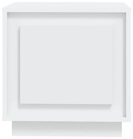 2 db fehér szerelt fa éjjeliszekrény 44x35x45 cm