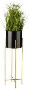 Arany Virágágyás Állvány Fekete Kerti Virágtartó