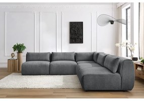Szürke sarokkanapé (variálható) Jeanne – Bobochic Paris