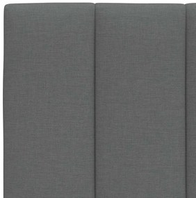 sötétszürke szövet ágykeret matrac nélkül Hanko 140 x 190 cm