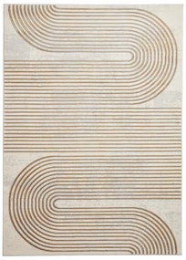 Világosszürke-aranyszínű szőnyeg 80x150 cm Apollo – Think Rugs