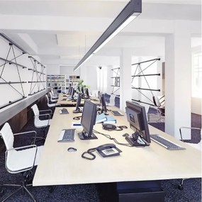 LED Csillár zsinóron SAMSUNG CHIP LED/40W/230V 6400K fekete