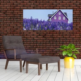 Levandula mező képe (120x50 cm)