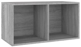 szürke sonoma színű szerelt fa lemeztároló doboz 71x34x36 cm