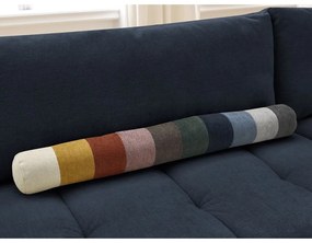 Sötétkék kinyitható-tárolóhelyes sarokkanapé (jobb oldali-L alakú) Fuji – Bobochic Paris