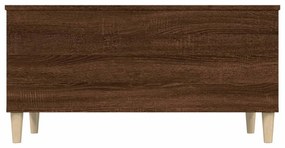 barna tölgyszínű szerelt fa dohányzóasztal 90x44,5x45 cm