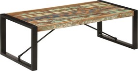 vidaXL tömör újrahasznosított fa dohányzóasztal 120 x 60 x 40 cm