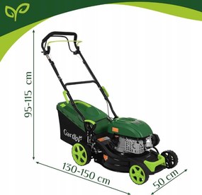 Benzinmotoros fűnyíró hajtással GARDLOV DriveX - 149 cm³, 50 l-es kosárral
