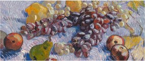 Kép - Vincent van Gogh, Grapes, Lemons, Pears, and Apples, reprodukciók (120x50 cm)