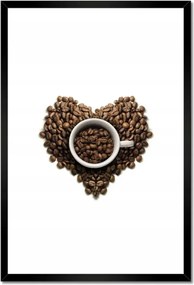 Poszterek keretben 40x60 Kávészív