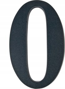 0-ÁS Szám Fekete Házszám Ajtóra Falra 19CM