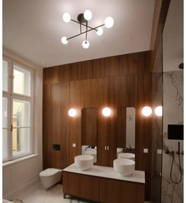 Orion DL 7-786/6 - Felületre szerelhető csillár  SNOWWHITE 6xG9/20W/230V átm. 84 cm fekete/arany