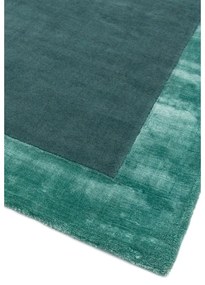 Petróleumkék kézi szövésű gyapjú keverék szőnyeg 80x150 cm Ascot – Asiatic Carpets