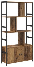 Könyvespolc Régi fa 80 x 30 x 155.5 cm Faanyag