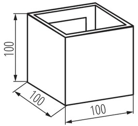 LED Kültéri fali lámpa REKA LED/7W/230V IP54 antracit