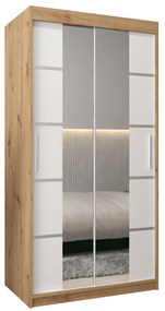 Ruhásszekrény 100 cm Verika 4 100 (artisan tölgy + fehér). 1064245