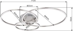 GLOBO 67220-40R MUNNI Modern LED Mennyezeti Lámpa IP20