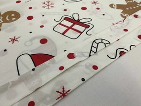 Pamut ágyneműhuzat GINGER JOY fehér Ágyneműhuzat mérete: 70 x 90 cm | 140 x 200 cm