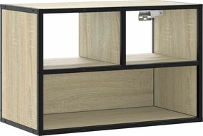vidaXL sonoma tölgy színű szerelt fa és fém TV-szekrény 60x31x39,5 cm